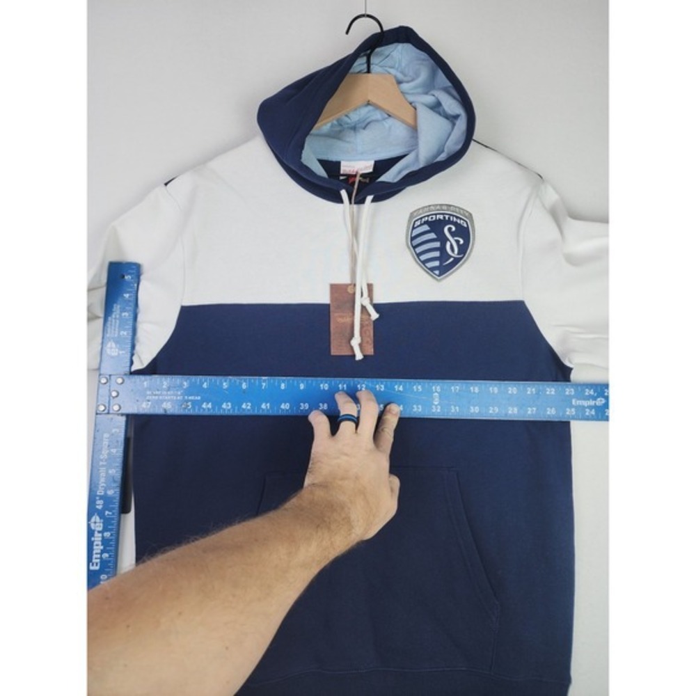 Mitchell & Ness Mens Hoodie Pullover Size Large Sporting Kansas City NWT - Picture 10 of 15